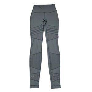 Lululemon Wunder Under High Rise Tight Mix Mesh 28" Inseam Melanite Grey Size 2